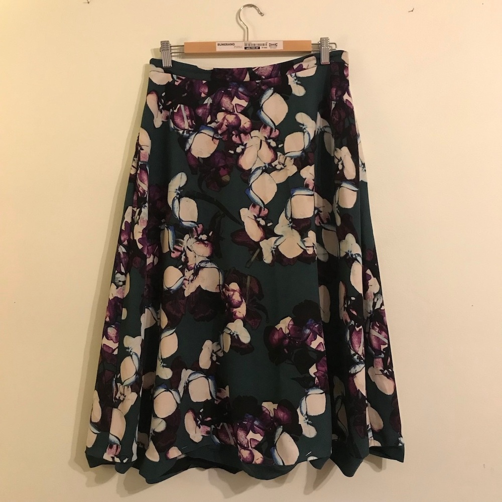 Green Floral Patterned Dress